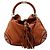 Gucci Borsa Hobo in pelle marrone con nappe