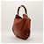 Gucci Borsa Hobo in pelle marrone con nappe - vista 4