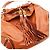 Gucci Borsa Hobo in pelle marrone con nappe - vista 6