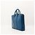 Louis Vuitton Valigetta in pelle Epi Blu - vista 2