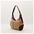 Céline Celine Bolsa de ombro em canvas Monogram e couro de crocodilo Marrom Monograma - vista 5