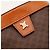 Céline Celine Borsa a tracolla Triomphe in tela e pelle Marrone - vista 5