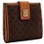 Céline Celine Monogram Canvas Bi-Fold Wallet Brown