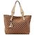 Borsa Tote Gucci in Tela Monogramma GG Marrone Beige