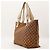 Borsa Tote Gucci in Tela Monogramma GG Marrone Beige - vista 4