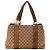 Gucci Borsa Bamboo in tela Monogram Marrone
