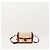 Céline Piccola Borsa Triomphe in Tela e Pelle di Vitello Marrone Beige - vista 2