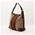 Gucci Borsa Hobo Abbey in tela Monogram Marrone Rosso Beige Verde - vista 2