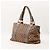 Gucci Bolsa em Canvas Monograma com Alça de Bambu Marrom - vista 4