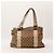 Gucci Monogram Canvas Bamboo Handle Tote Bag Brown Beige - view 2