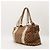 Gucci Monogram Canvas Bamboo Handle Tote Bag Brown Beige - view 3