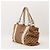 Gucci Monogram Canvas Bamboo Handle Tote Bag Brown Beige - view 5