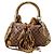 Gucci Borsa Hobo Monogram Bamboo Tassel Marrone D'oro