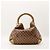 Gucci Borsa Hobo Monogram Bamboo Tassel Marrone D'oro - vista 3
