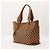 Gucci Bolso Tote de Lona Monograma GG Castaño - vista 2