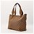 Gucci Bolso Tote de Lona Monograma GG Castaño - vista 4