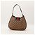 Gucci Borsa Hobo in Tela Monogramma GG Marrone Rosso Verde - vista 3