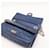 Chanel Classic Flap Medium Bag Navy Blue Lambskin - view 11