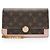 Louis Vuitton Monogram Canvas Flore Chain Wallet Braun