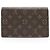 Louis Vuitton Monogram Canvas Flore Chain Wallet Braun - Ansicht 3