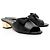 Gabrielle Chanel Lambskin CC Bow Mules - Größe 7 / 37 Schwarz - Ansicht 2