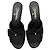 Gabrielle Chanel Lambskin CC Bow Mules - Größe 7 / 37 Schwarz - Ansicht 5
