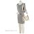 Borsa a tracolla Coussin PM in agnello goffrato Monogram Louis Vuitton Bianco - vista 5