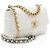 Gabrielle Bolsa de ombro Chanel Lambskin 19 Large Flap Branco - vista 2