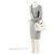 Gabrielle Bolsa de ombro Chanel Lambskin 19 Large Flap Branco - vista 5