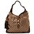 Gucci Borsa Hobo Monogramma GG con Nappa in Bambù Marrone