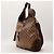 Gucci Borsa Hobo Monogramma GG con Nappa in Bambù Marrone - vista 2