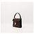 Céline Celine Triomphe Borsa a tracolla in pelle marrone scuro - vista 2