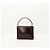 Céline Celine Triomphe Borsa a tracolla in pelle marrone scuro - vista 3