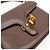 Céline Celine Triomphe Borsa a tracolla in pelle marrone scuro - vista 7