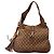 Gucci Borsa Hobo Monogram con Nappa in Bambù Marrone