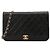 Borsa Chanel Classic Flap in pelle nera Nero