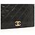 Borsa Chanel Classic Flap in pelle nera Nero - vista 7
