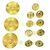 Timeless CHANEL COCO Mark Metallknopf-Set Golden