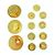 Timeless CHANEL COCO Mark Metallknopf-Set Golden - Ansicht 2