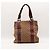 Borsa Tote Gucci in Tela Monogramma GG Marrone - vista 3