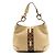 Gucci Borsa Hobo Tela GG Supreme e Pelle Marrone Beige