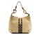 Gucci Borsa Hobo Tela GG Supreme e Pelle Marrone Beige - vista 3