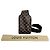 Sac bandoulière Louis Vuitton Geronimos en toile Damier Marron Multicolore