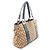 Borsa Tote Gucci Bamboo GG Canvas Blu Beige - vista 2