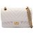 Borsa a Spalla Chanel 2.55 Chevron V-stitch Bianco