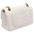 Borsa a Spalla Chanel 2.55 Chevron V-stitch Bianco - vista 2