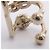 Timeless Earcuff Chanel placcato oro con strass Bianco D'oro - vista 3