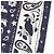 Hermès Foulard bandana in seta Hermes 24SS Nero Bianco Blu - vista 5