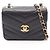 Mini borsa a tracolla Chanel Chevron V-Stitch Nero