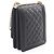 Borsa a tracolla Chanel Boy Matelassé in pelle nera Nero - vista 2